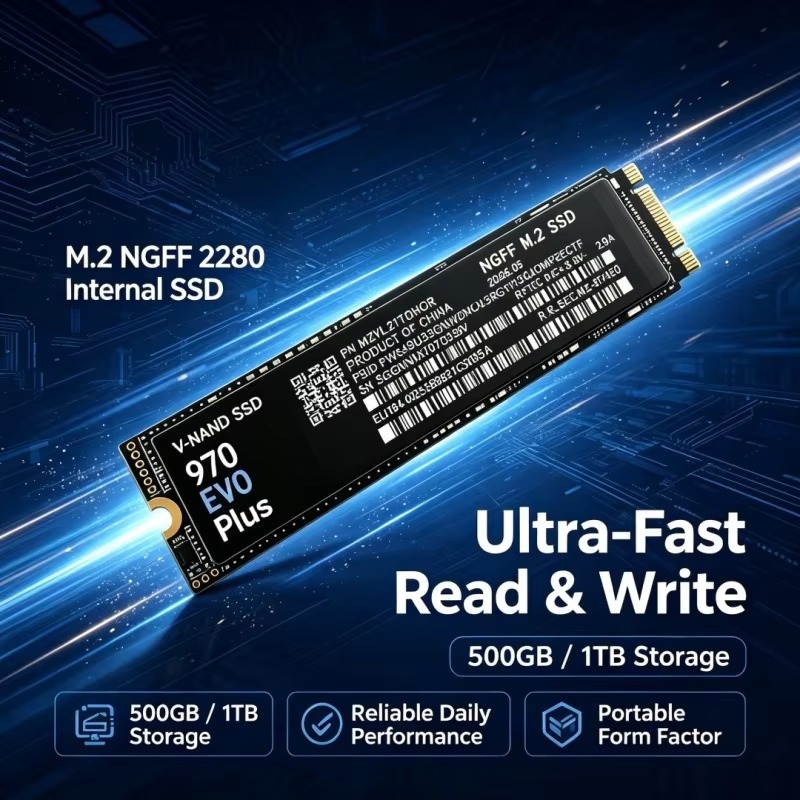 970 EVO Plus M.2 NGFF SSD, TLC - Samsung Ssd incelemesi ve fiyatı